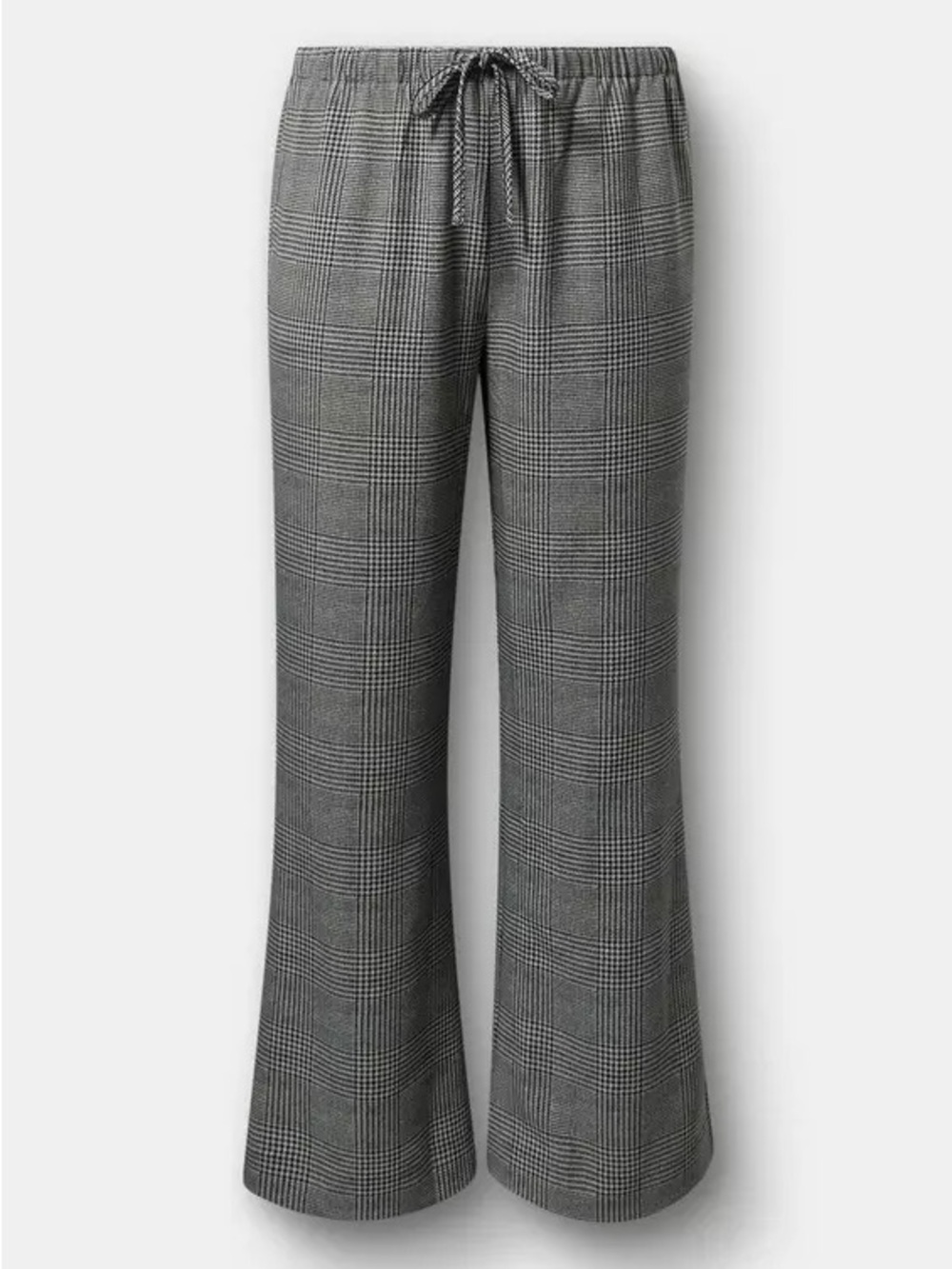 torrid Gray Plaid Wide Leg Drawstring Pants